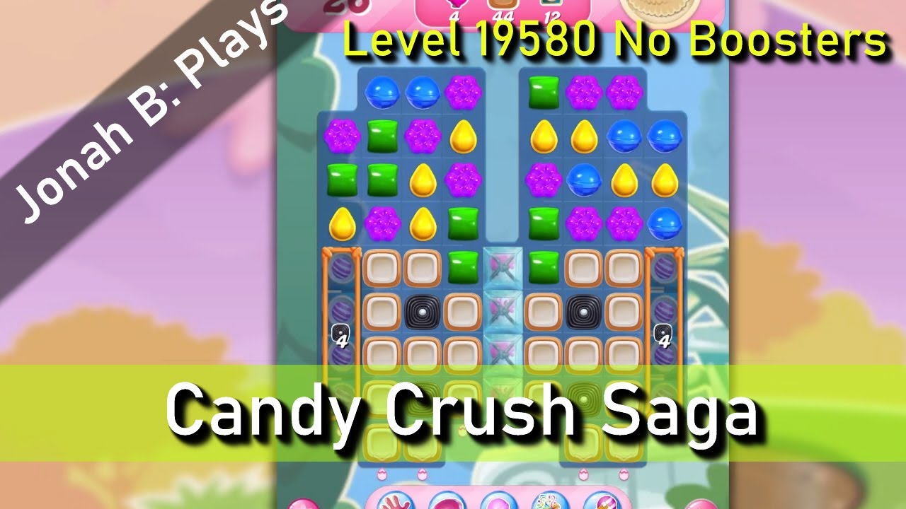 Candy Crush Saga Level 19580 No Boosters - YouTube