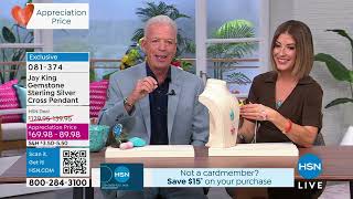 Jay King Stabilized Compressed Turquoise Cross Pendant