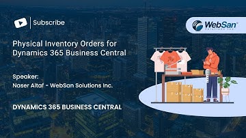 Physical Inventory Orders for Dynamics 365 Business Central