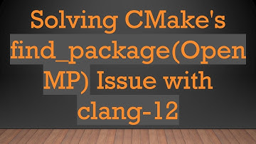 Solving CMake