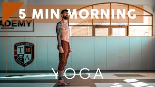 5 Minute Morning Yoga to Energize and Remove Sleepiness by Breathe and Flow 59,428 views 8 months ago 5 minutes, 20 seconds