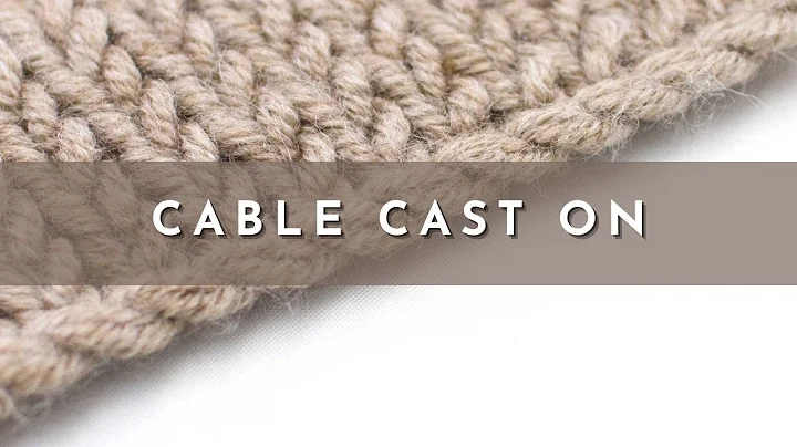 The Cable Cast On | Right Handed | Knitting Stitch Pattern | English Style