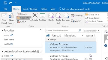 Use the Clean Up Tool to Organize Your Outlook Inbox