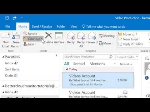 Use the Clean Up Tool to Organize Your Outlook Inbox