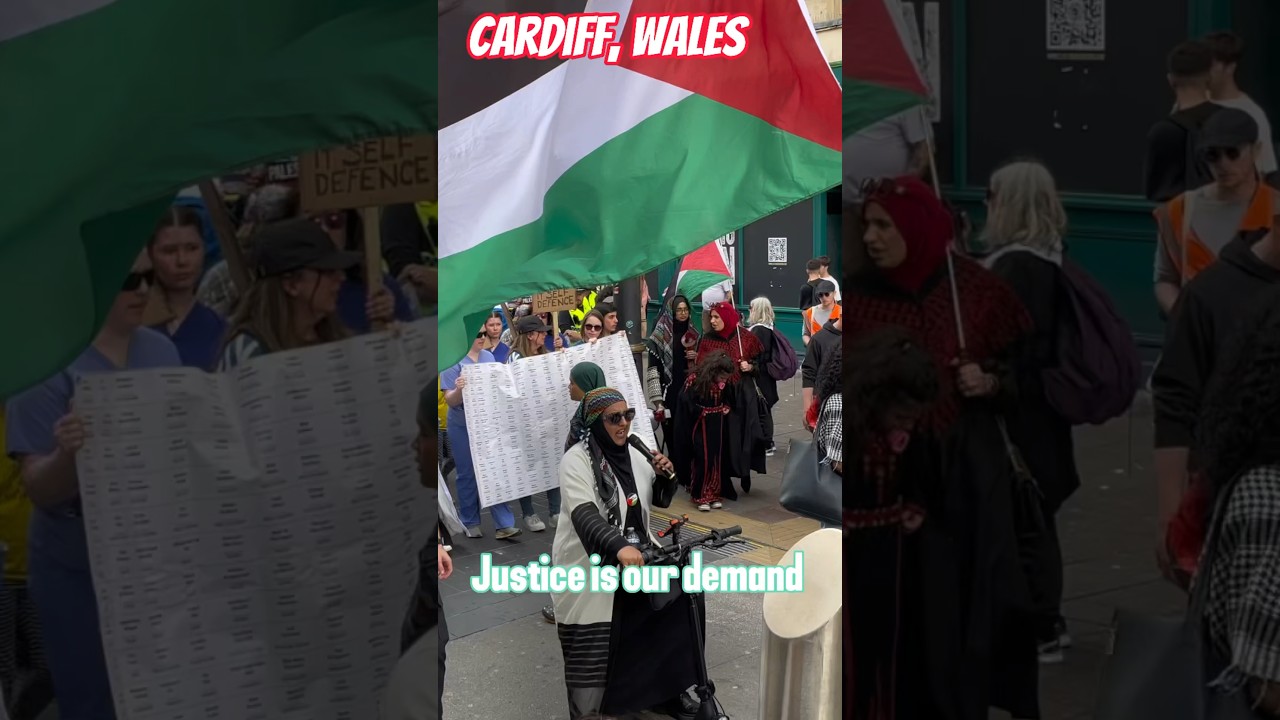 Justice is our demand🇵🇸NAKBA DAY🇵🇸🪧🇵🇸Protesters demand justice 