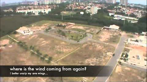 flat spin on a large wingsuit followed by a double malfunciton