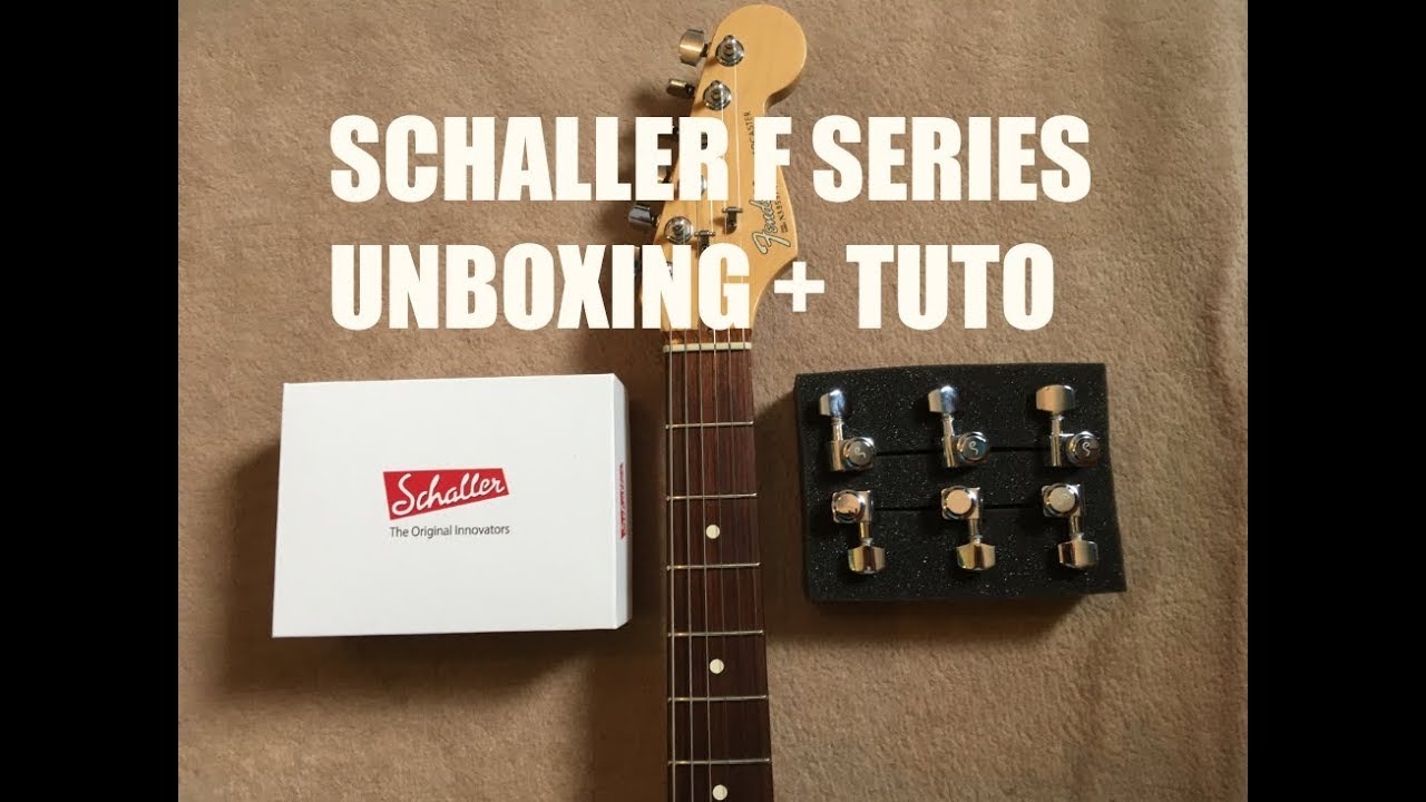 Schaller F Series Locking Tuners - Unboxing + Tuto (Yann Stratosound)