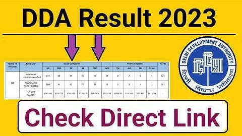 DDA JSA 2023 😱 2ND Stage Result Out| Cut off Released  DDA Junior Engineer Result 💥Out #dda