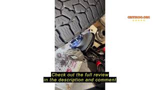 Review Acinoparts Front Brake Kit Drilled & Slotted Brake Rotors(12.56 inch 319mm) Ceramic Brake Pad