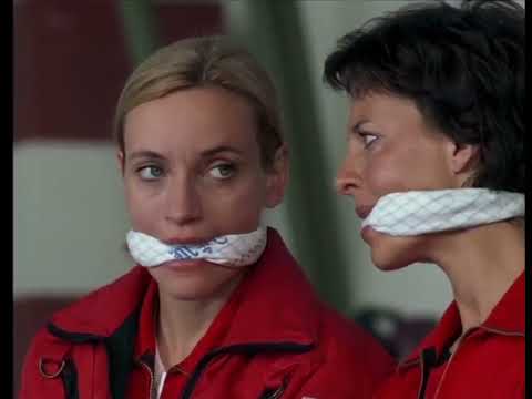 Roswitha Meyer and Sabine Petzl gagged