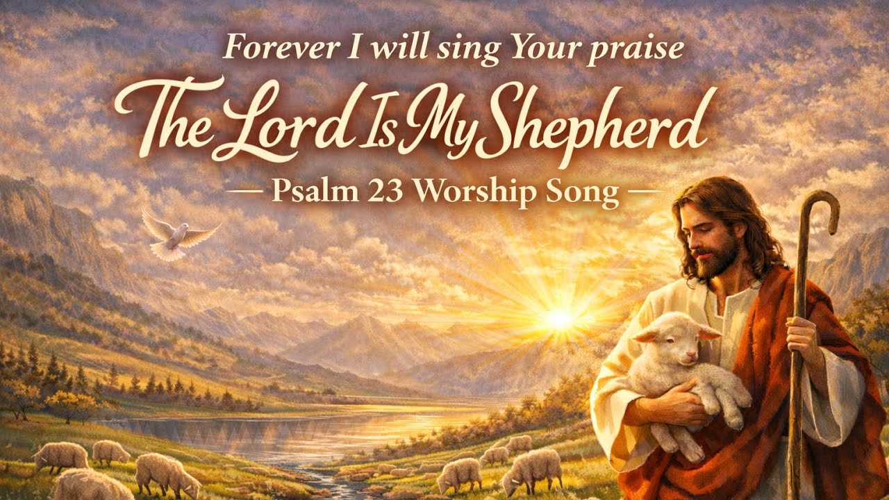 The Lord Is My Shepherd | Psalm 23 Worship Song | Peaceful Christian ...