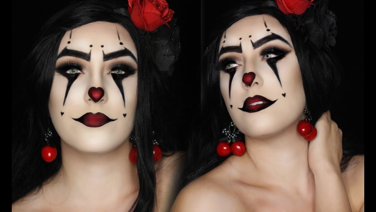 SEXY CLOWN HALLOWEEN MAKEUP TUTORIAL | 31 Days of Halloween | GLAMNANNE ...