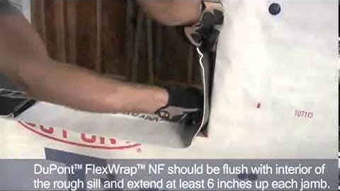 How to Flash Windows w DuPont™ Flexwrap™ and DuPont™ Flashing Tape
