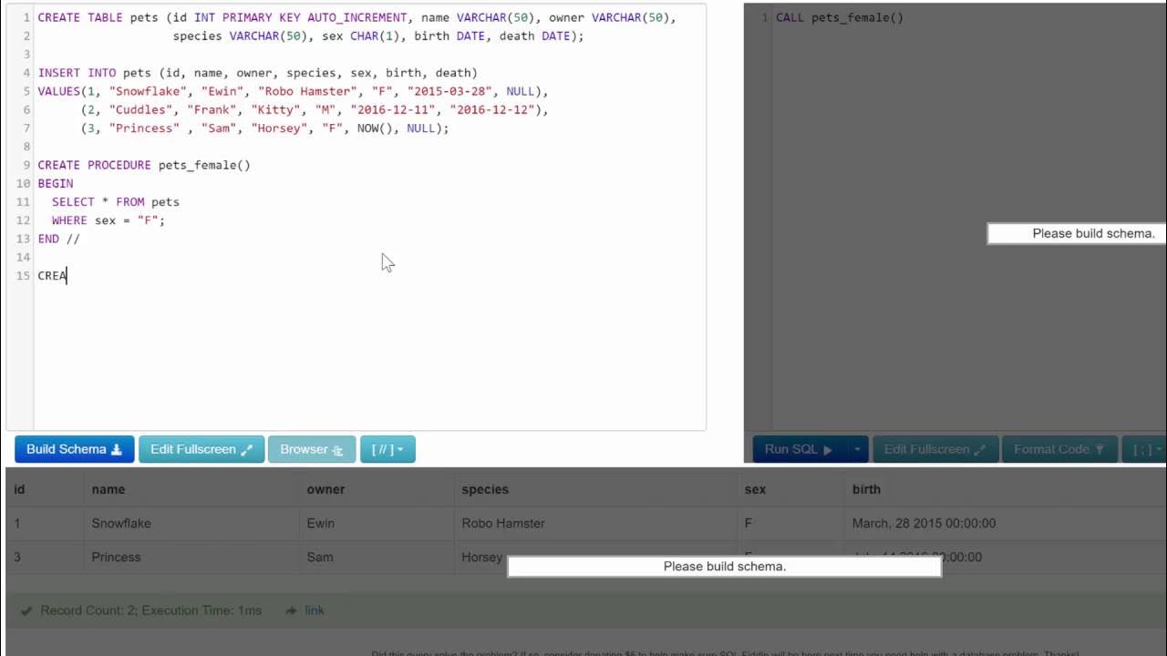 MySQL Stored Procedure 10 - CREATE PROCEDURE - YouTube
