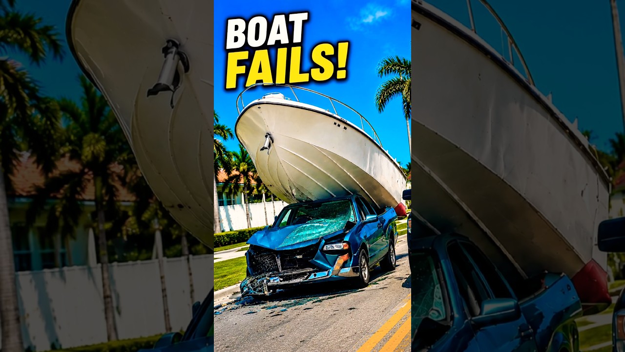 Boats Go VERY Wrong! 🚤💥 #fails #shorts