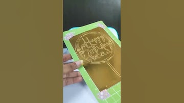 Gold Foil Cake Topper 🎂