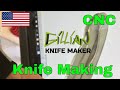 How To Make Knives - Machining Blade Blanks  - Knife Making CNC Machine - cnc machining videos