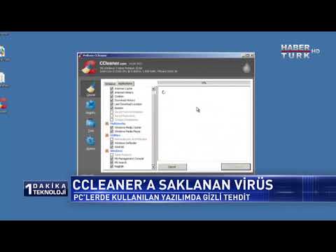 1 Dakika Teknoloji - CCleaner'a Saklanan Virüs