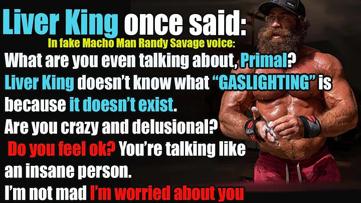 Liver King's Big Lie (pt 1) | Gaslighting Tactics ...