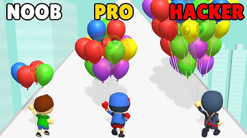 NOOB vs PRO vs HACKER in Balloon Boy