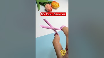 ✂️ DIY Origami Scissors ✂ paper craft ideas @ArasEasyArt #viral #diy #ytshorts #scissors #ideas