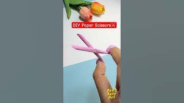 ✂️ DIY Origami Scissors ✂ paper craft ideas @ArasEasyArt #viral #diy #ytshorts #scissors #ideas