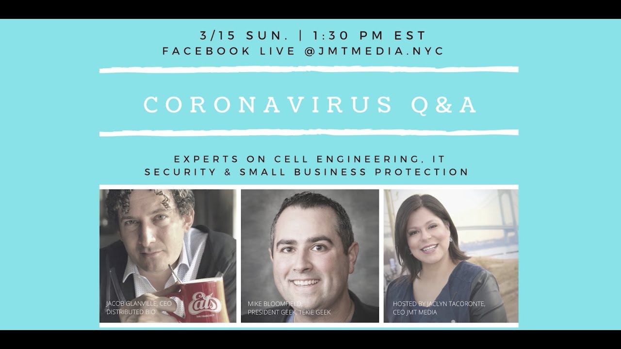 CORONAVIRUS Q&A with JMT Media | EP 1