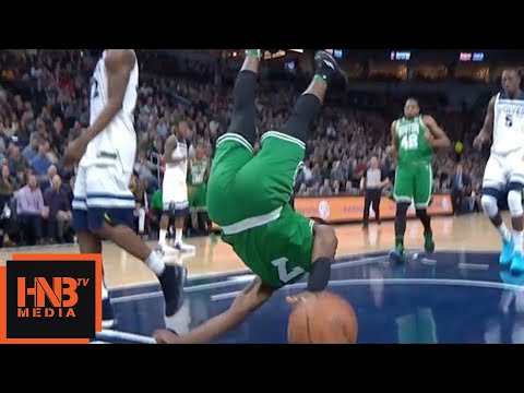 Jaylen Brown - terrible fall / Celtics vs Timberwolves