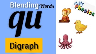 Qu Words. Qu Blending Words Phonics Qu I Qu Sound