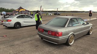 700HP Audi 90 S2 Quattro vs BMW M2 Competition