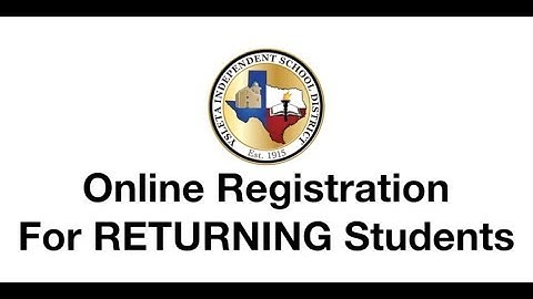 RETURNING Student Online Registration