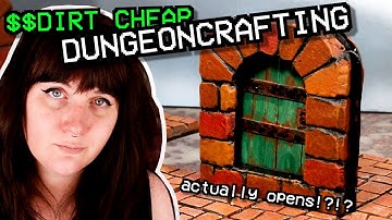 How to Craft Cheap & Easy Dungeon Doors and Archways for D&D and other Tabletop Games