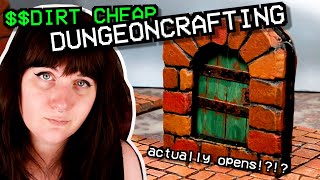 How to Craft Cheap & Easy Dungeon Doors and Archways for D&D and other Tabletop Games