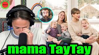 Kylie Kelce was moved when Taylor Swift called Wyatt and Finnley her daughters on Podcast