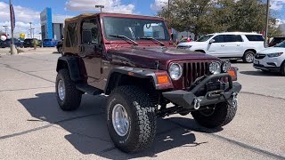 2001 Jeep Wrangler El Paso, TX, Las Cruces, NM, Alamogordo, NM, Carlsbad, NM, Ruidoso, NM 24165B
