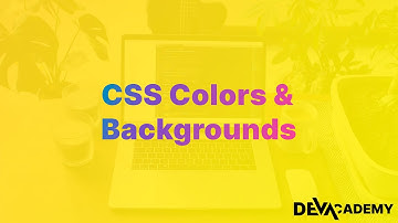 Learn HTML & CSS - CSS Colors and Backgrounds