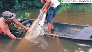 UNBELIEVABLE! 😱 I caught a GIANT ARARUCU in the DEEP AMAZON!