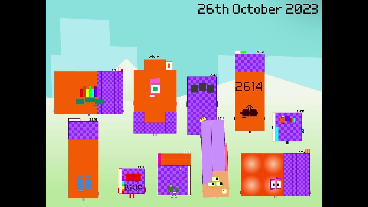 Numberblocks band retro 2611 - 2620￼ - YouTube