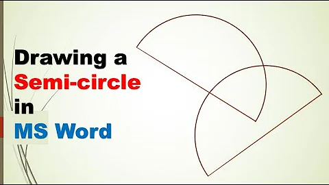 Drawing a semi-circle in MS Word