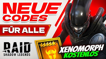 Xenomorph ist DA❗Raid Shadow Legends Promo Codes + Xenomorph-Guide⚡Deutsch 2025
