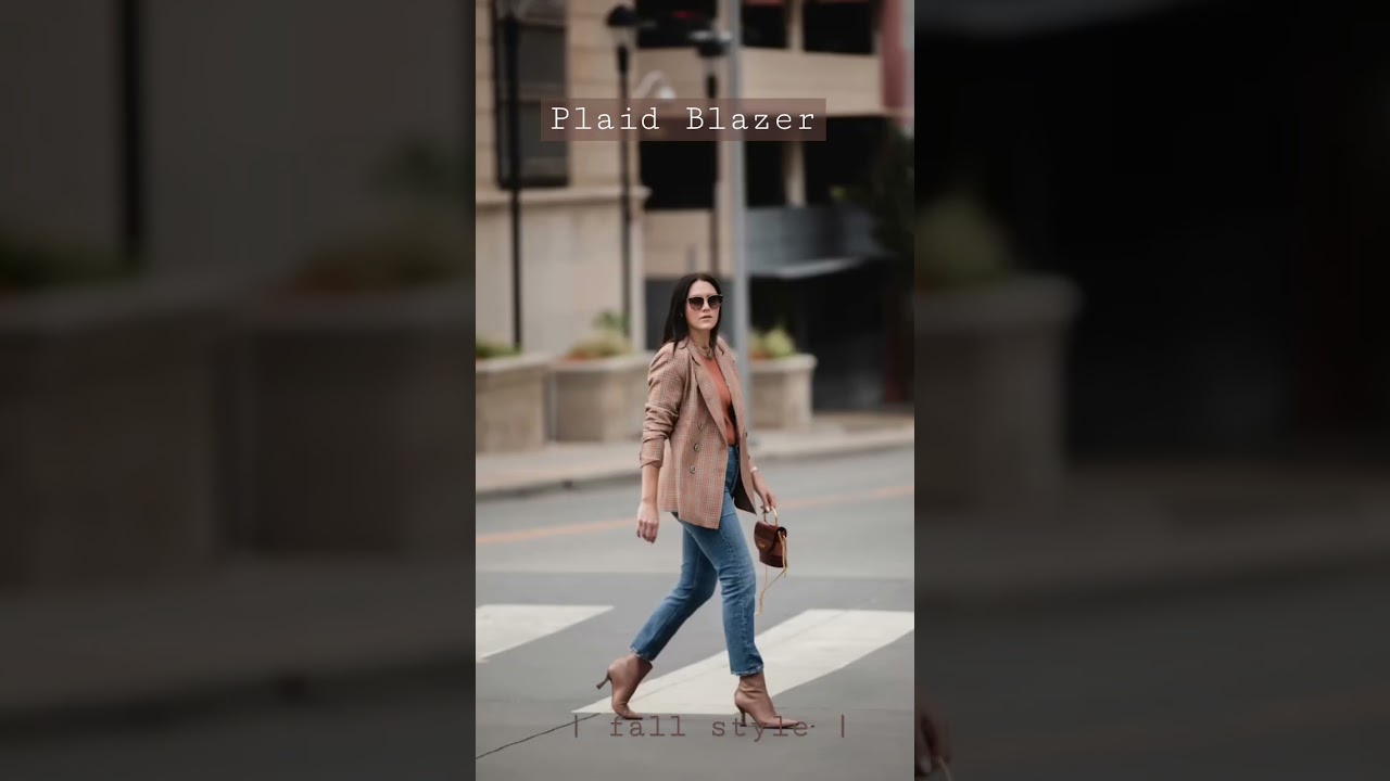How To Style A Plaid Blazer | Fall Street Style Outfits 
