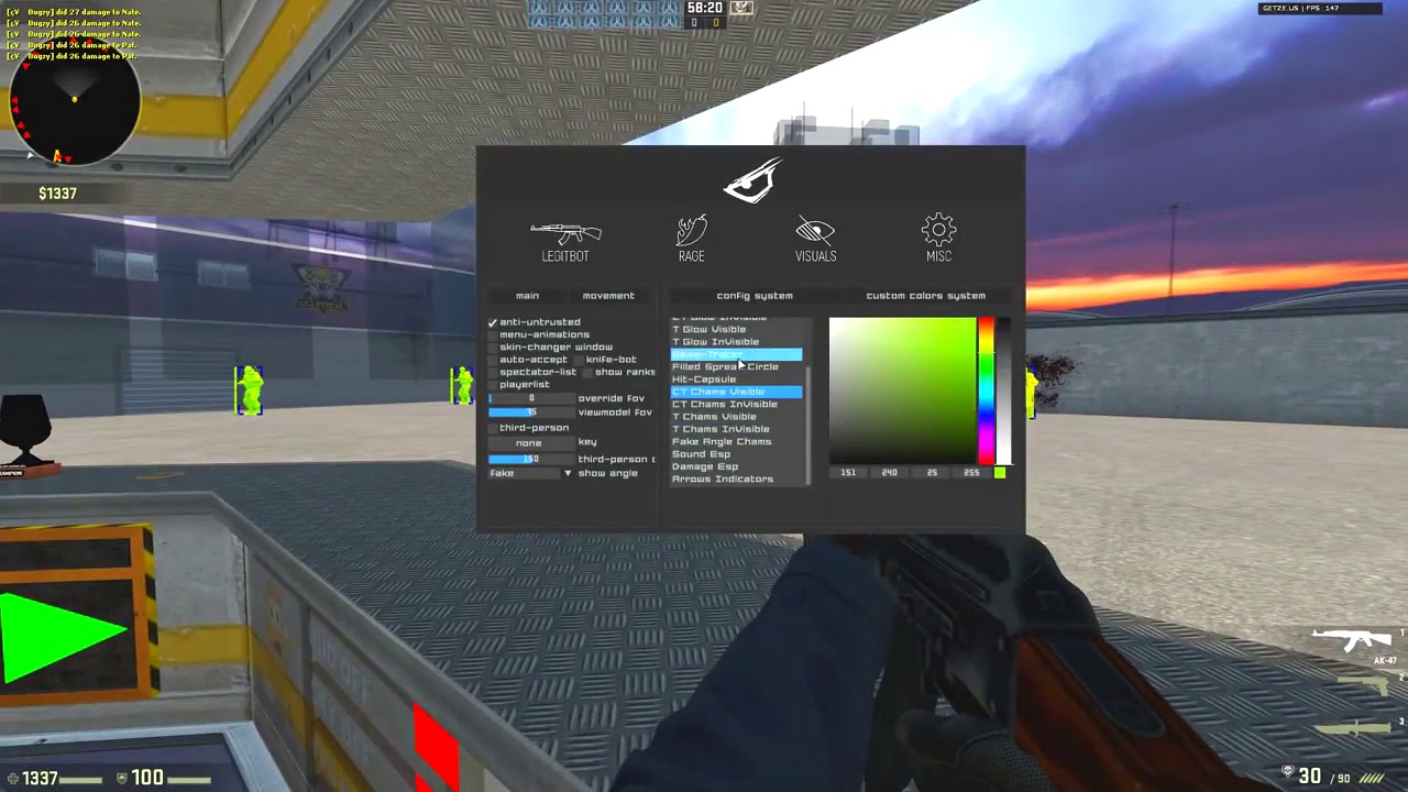 Undetected [2018.10.15] CS:GO Hack/Cheat - Aimbot | ESP |VAC Bypass ...