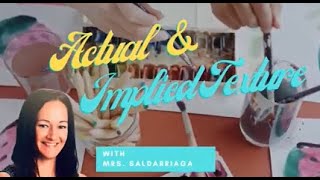 Art for kids - Actual and Implied Texture