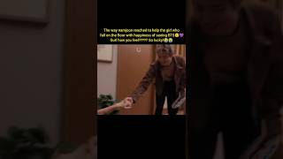 The way namjoon reached to help the girl who fall on the floor with happiness of seeing BTS🥹#rm #bts