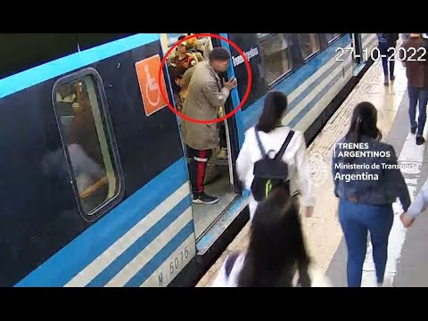 Robó celular, fue interceptado por un pasajero y terminó detenido gracias al comando trenes seguros