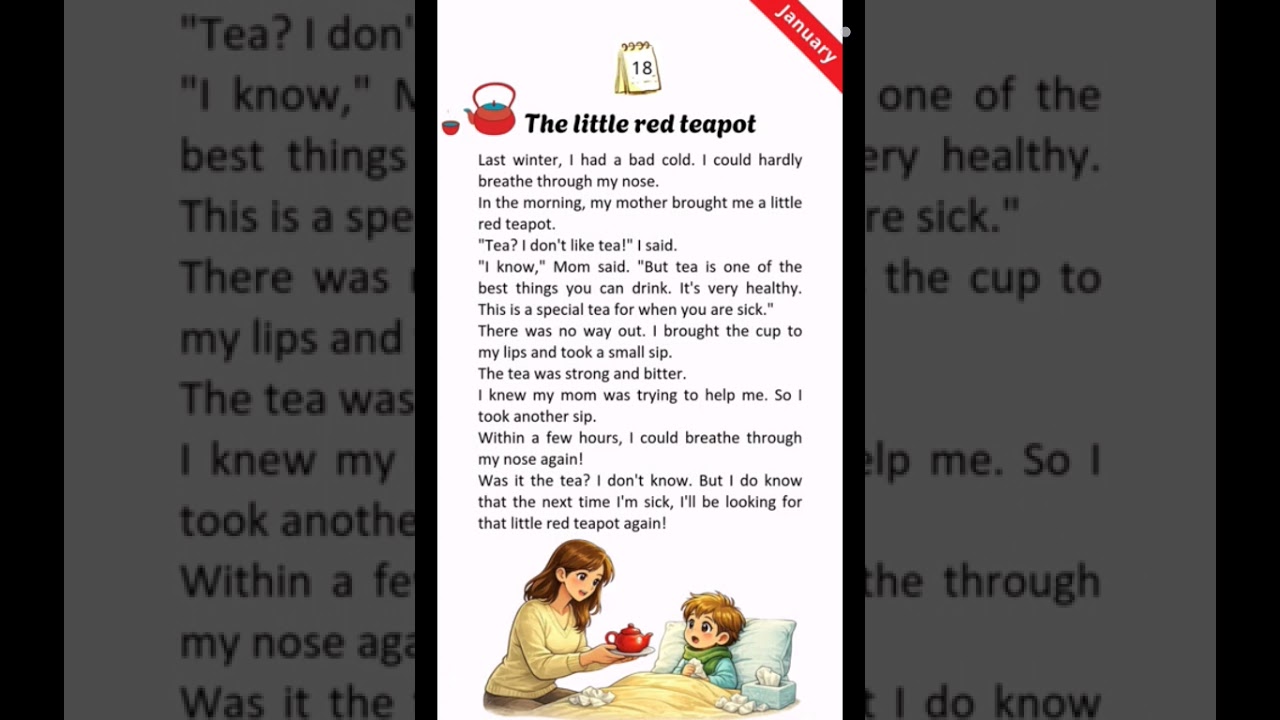 JANUARY 2026 - STORY 18 THE LITTLE RED TEAPOT