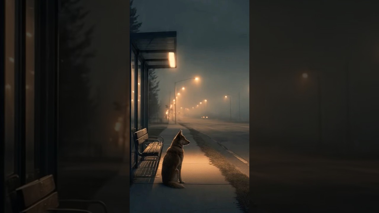 Loyal Dog Waiting at a Bus Stop | Emotional Animal Short