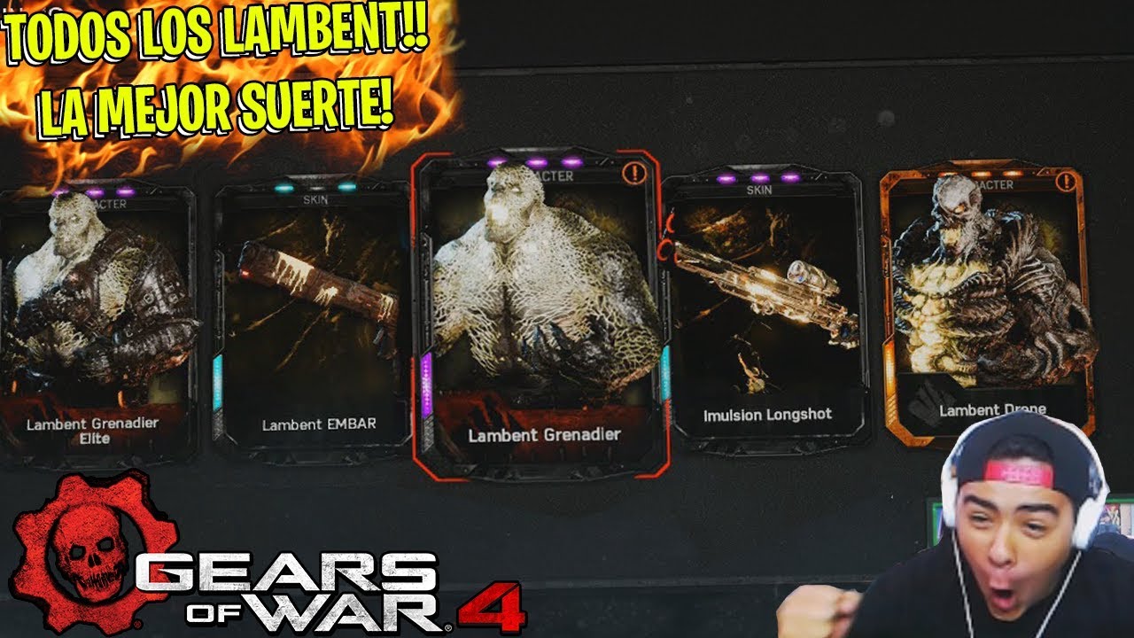 ABRIENDO LOS NUEVOS PACKS LAMBENT!! | LA MEJOR SUERTE DE MI VIDA!!! | GEARS OF WAR 4