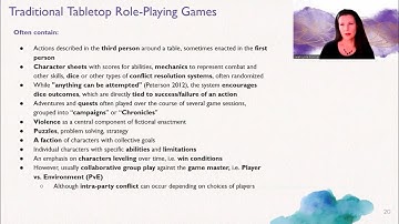 Traditional Tabletop Role-playing Games:  Design Basics -- Sarah Lynne Bowman