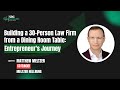 Building a 30-Person Law Firm from a Dining Room Table: Entrepreneur's Journey